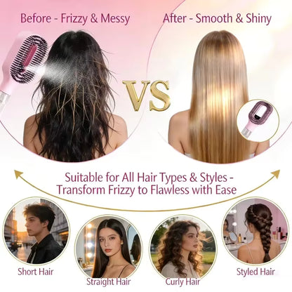 2 in 1 Detangling Hairbrush with Spray Bottle
