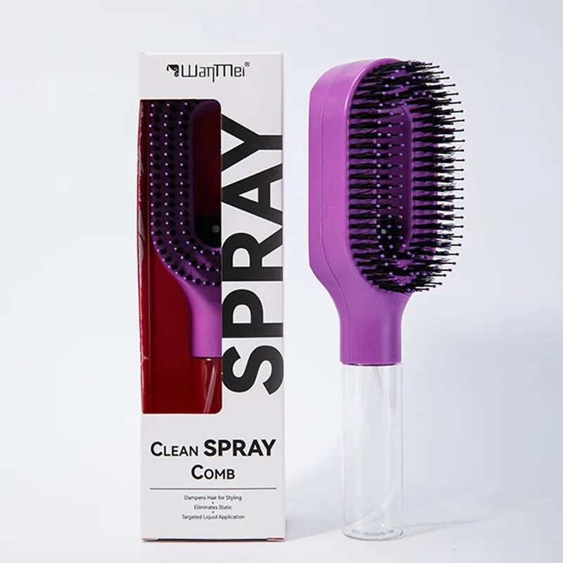 2 in 1 Detangling Hairbrush with Spray Bottle