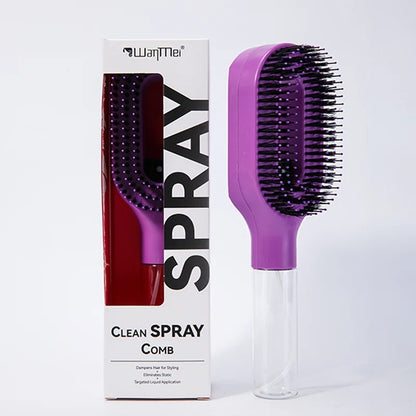 2 in 1 Detangling Hairbrush with Spray Bottle