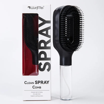 2 in 1 Detangling Hairbrush with Spray Bottle