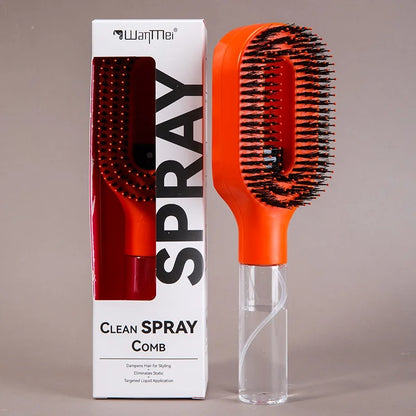 2 in 1 Detangling Hairbrush with Spray Bottle