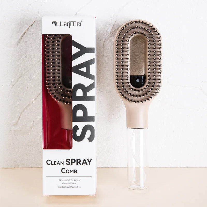2 in 1 Detangling Hairbrush with Spray Bottle
